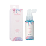 Ease Throat Relaxing Spray Cotton Candy 2 Oz in a spray bottle with a colorful packaging design.