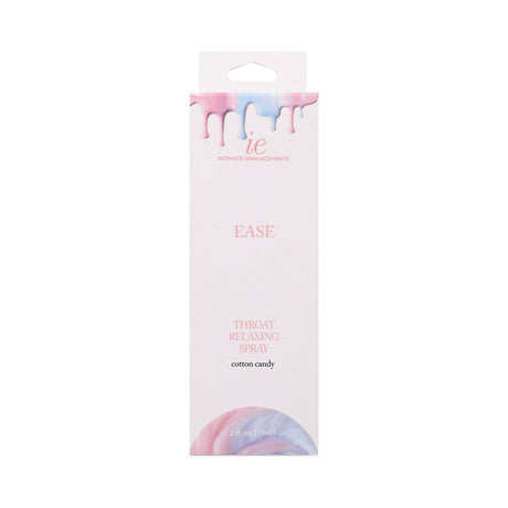 Ease Throat Relaxing Spray Cotton Candy 2 Oz packaging with vibrant colors and playful design.