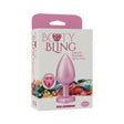 Booty Bling Heart Diamond Jeweled Metal Plug Pink Large packaging with jeweled design and pink color
