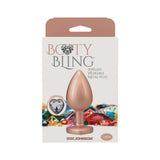 Booty Bling Heart Diamond Jeweled Metal Plug Gold Large packaging with a jeweled design and bold colors.