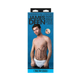 James Deen Porn Star Dildo 9 inch ULTRASKYN Cock packaging featuring a male model and product details.