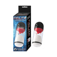Delite Masturbator with Tongue Action White packaging and product design for enhanced pleasure.
