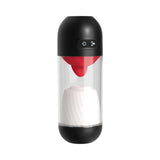 Delite Masturbator with Tongue Action White in a discreet design for intense stimulation and visual pleasure.