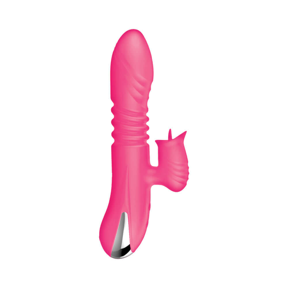Intruder Heat Up Thruster Pink by Nasstoys, featuring dynamic dual-action stimulation and a semi-realistic shaft.
