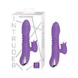 Intruder Heat Up Thruster Purple product packaging with a dynamic design and features for intimate stimulation.