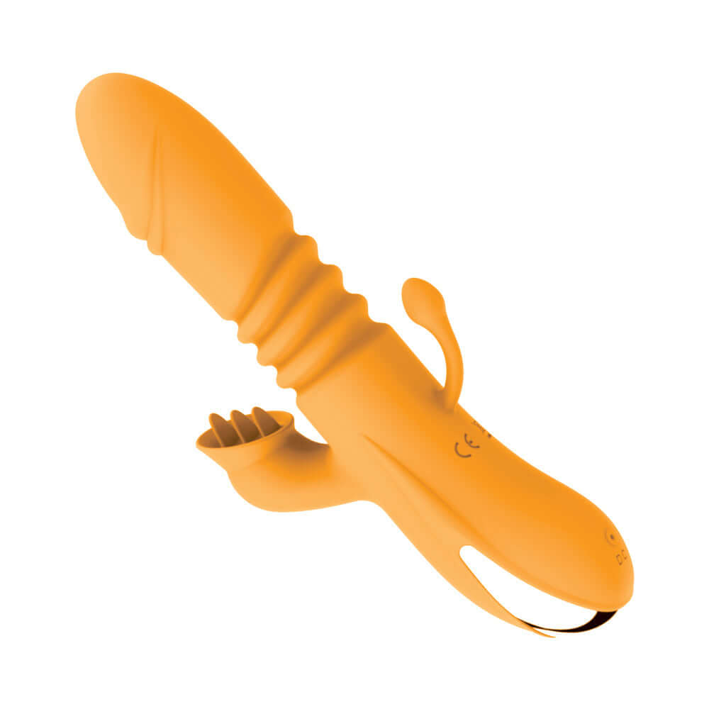 Intruder Heat Up Thruster with Tickler Orange - a dynamic and versatile pleasure toy designed for stimulation.