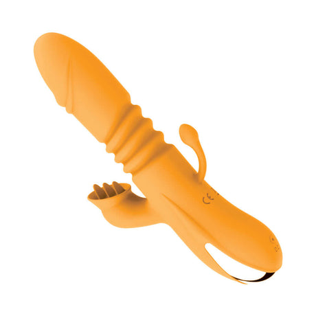 Intruder Heat Up Thruster with Tickler Orange - a dynamic and versatile pleasure toy designed for stimulation.
