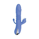 Intruder Heat Up Thruster with Tickler Blue, customizable multi-zone stimulation toy by Nasstoys.