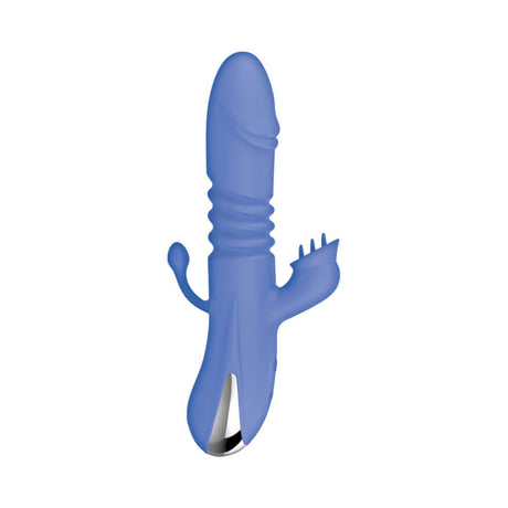 Intruder Heat Up Thruster with Tickler Blue, customizable multi-zone stimulation toy by Nasstoys.