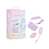 Play With Me Snapstar Vibrator Set with Remote Purple packaging and contents displayed.