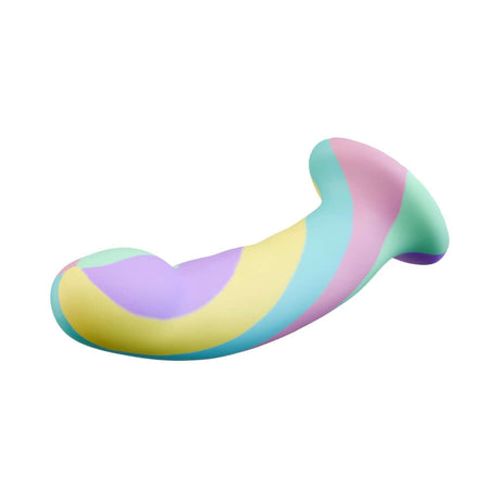 Avant Daydream Silicone Dildo in pastel colors, showcasing elegant design and premium craftsmanship.