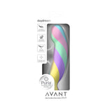Avant Daydream Silicone Dildo in colorful packaging, showcasing its modern artistry and luxurious craftsmanship.