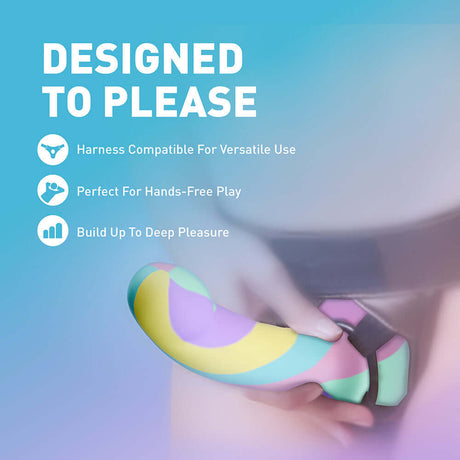 Avant Daydream Silicone Dildo designed to please, harness compatible for versatile use and offering hands-free play.
