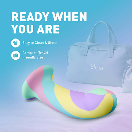 Avant Daydream Silicone Dildo in colorful design, easy to clean, compact travel-friendly size, ready when you are.
