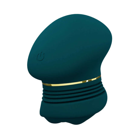 Blush Collection Riana Dark Teal clitoral stimulator featuring AutoRub technology for rhythmic stimulation and comfort.