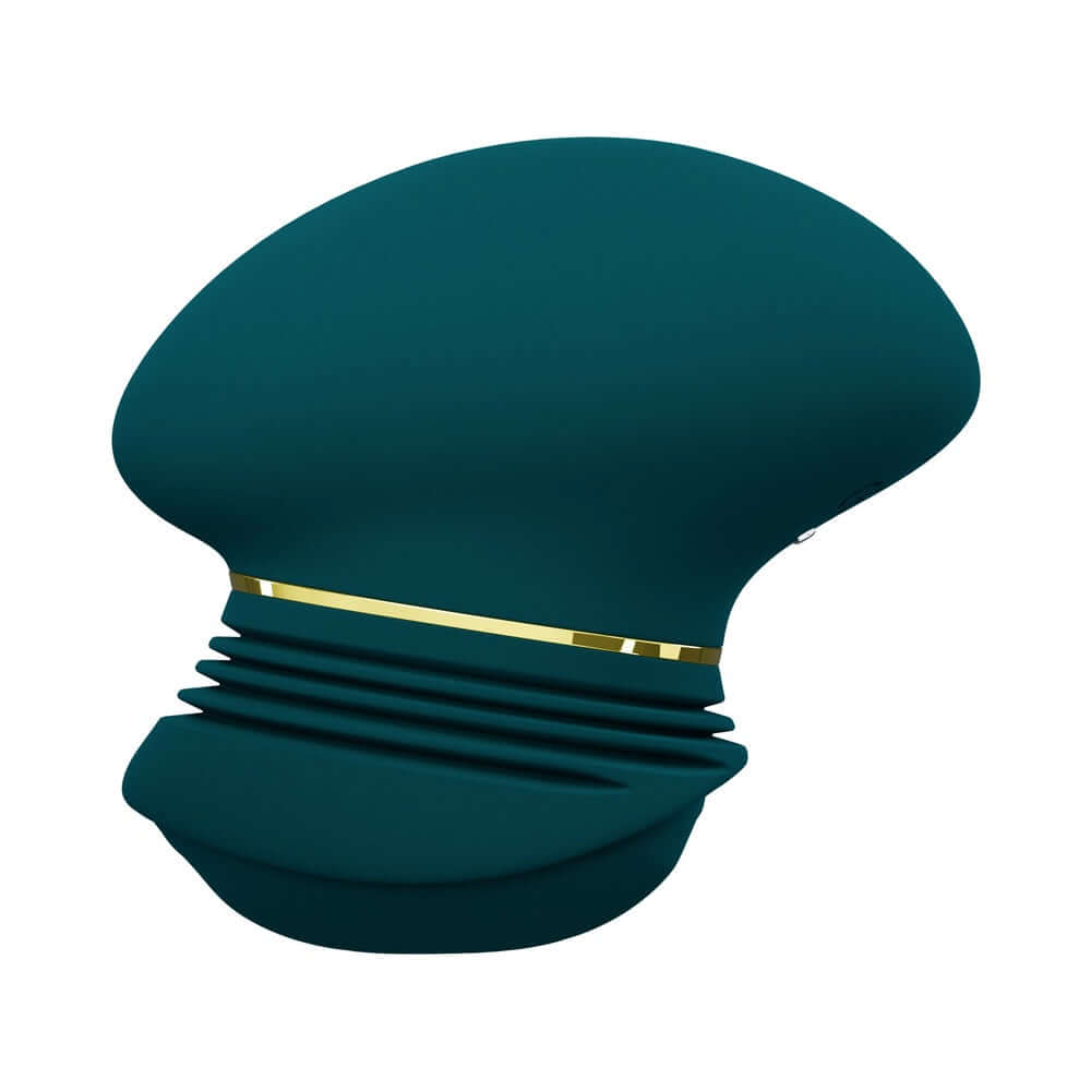 Blush Collection Riana Dark Teal elegant clitoral stimulator with AutoRub technology in dark teal color.