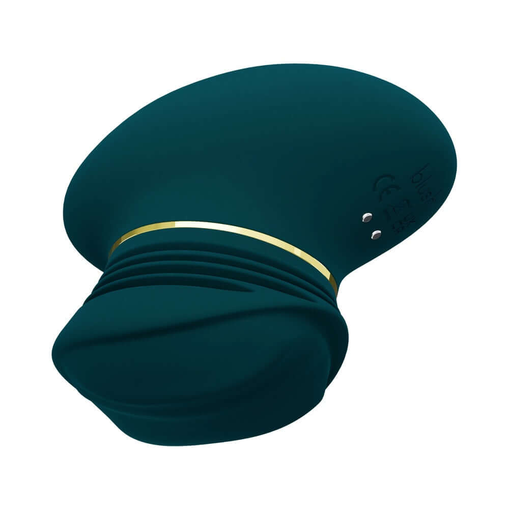 Blush Collection Riana Dark Teal elegant clitoral stimulator with AutoRub technology in dark teal color.