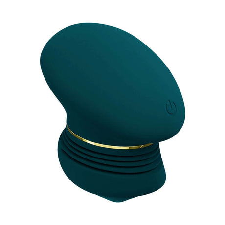 Blush Collection Riana Dark Teal elegant clitoral stimulator with AutoRub technology and smooth design.