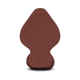 b-Vibe Slipskin Realistic Silicone Dildo 7 inch Girthy Brown, showing natural silicone design in rich brown color.