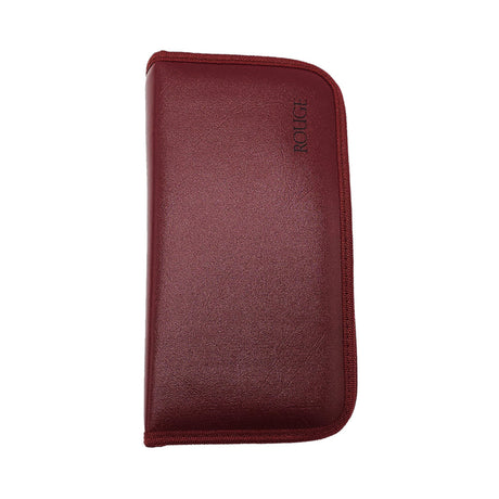 Rouge Stainless Steel Hollow Curved Wand In Case with a sleek red cover showcasing the product branding.