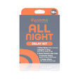 Dynamo Wellness All Night Intimacy Kit including delay spray, C-ring, lube foils, intimate wipes, and delay wipes.