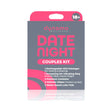 Dynamo Wellness Date Night Intimacy Kit including a mini massager, vibrating ring, condoms, wipes, and lube foils.
