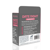 Dynamo Wellness Date Night Intimacy Kit packaging showcasing contents for couples' romantic experiences.