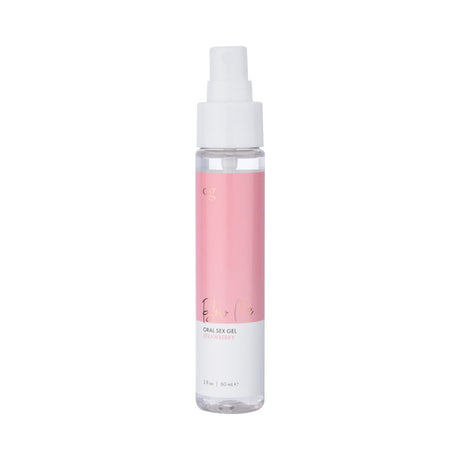 CG Blow Me Oral Sex Gel Strawberry 2 Oz bottle with pink label, perfect for enhancing oral pleasure.