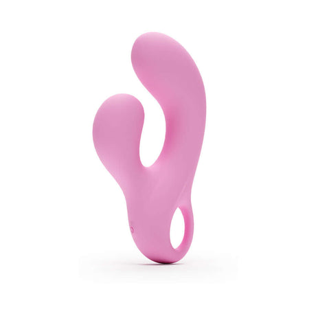 Gold-n-Dreams Agatha Rabbit Vibrator Rose Quartz elegantly designed for dual stimulation and intense pleasure.