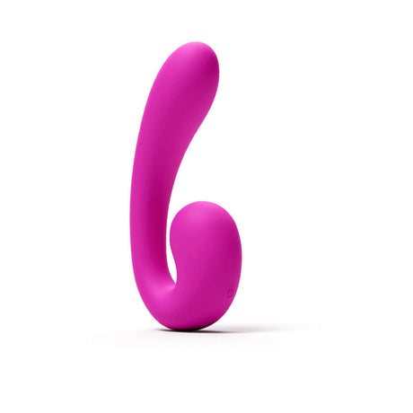 Gold-n-Dreams Maria Morganite Vibrator in vibrant pink color showcasing its elegant design.