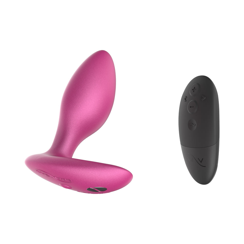 We-Vibe Ditto Plus Remote Control Vibrating Anal Plug Pink with remote control.
