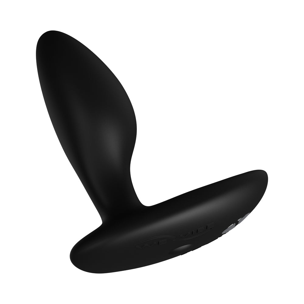 We-Vibe Ditto Plus Remote Control Vibrating Anal Plug Black showing tapered design and sleek appearance.