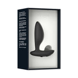 We-Vibe Ditto Plus Remote Control Vibrating Anal Plug Black in packaging with sleek design and features displayed