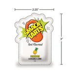 Smack Tarts Lickable Lube Sour Pineapple 3 ml Pouch packaging featuring tart flavored design and pineapple graphic.