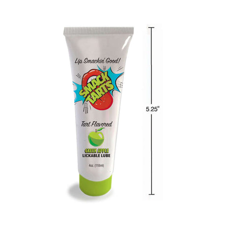 Smack Tarts Lickable Lube Sour Green Apple 2 Oz tube featuring vibrant design and tart flavor.