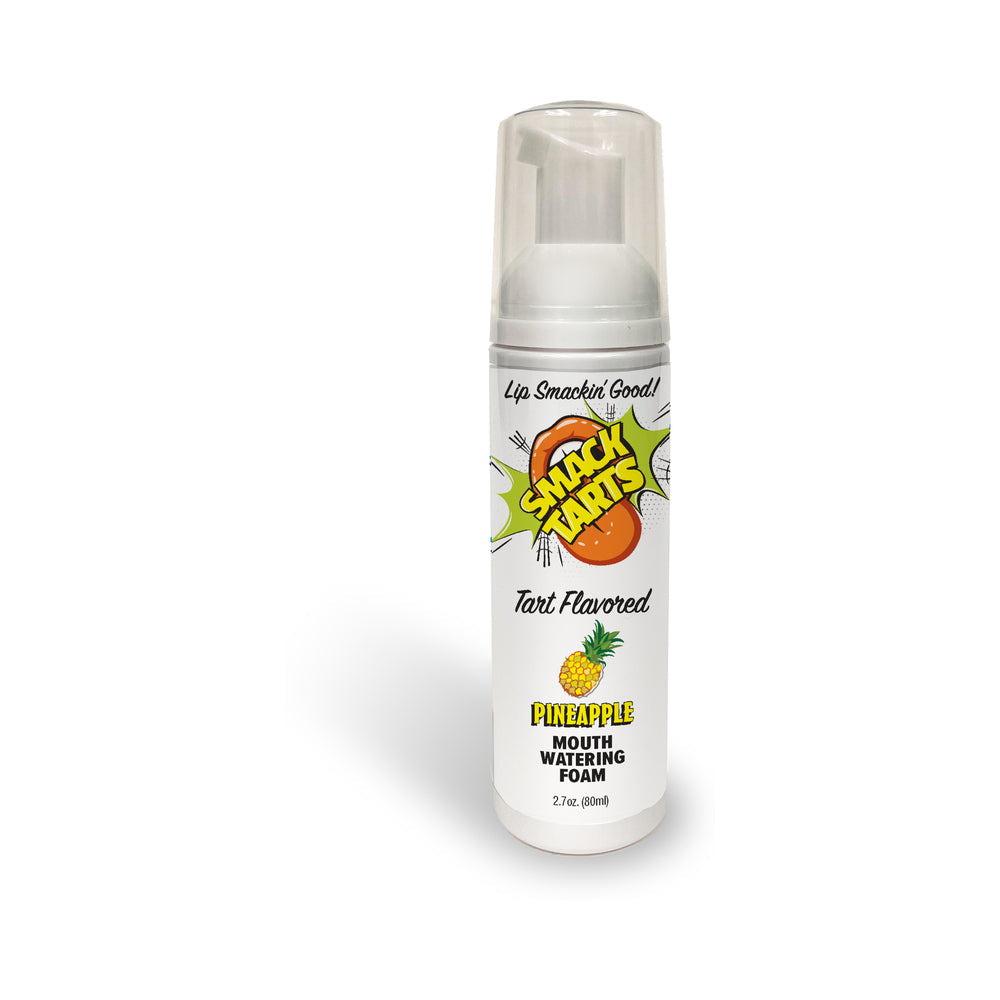 Smack Tarts Mouthwatering Foam Sour Pineapple 2.7 Oz packaging designed for a fun and flavorful intimate experience.