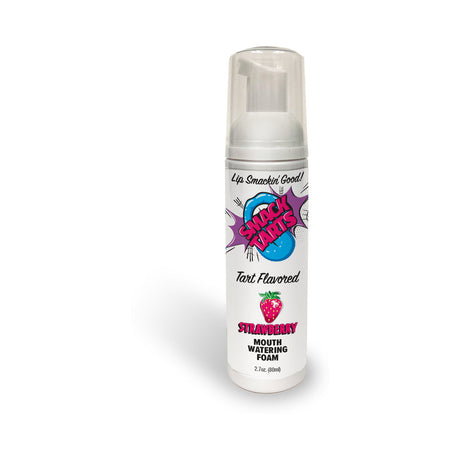 Smack Tarts Mouthwatering Foam Sour Strawberry 2.7 Oz bottle with vibrant label and foam dispenser.