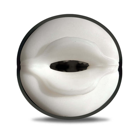 MSTR B8 Goon & Grip Vibrating Pressure Play Stroker showing the realistic inner texture for enhanced pleasure.