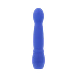 Evolved Disco Diva Blue Internal and Clitoral Stimulation vibrator in blue silicone, designed for internal and clitoral pleasure.