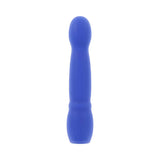 Evolved Disco Diva Blue Internal and Clitoral Stimulation vibrator in a vibrant blue color with a sleek design.