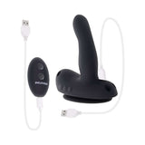 Evolved Come Closer G-spot Massager with Remote Black, featuring USB charger and remote control for hands-free pleasure.