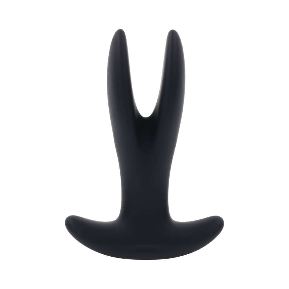 Gender X Spread The Love Prostate Massager Black displayed from above with a sleek design.