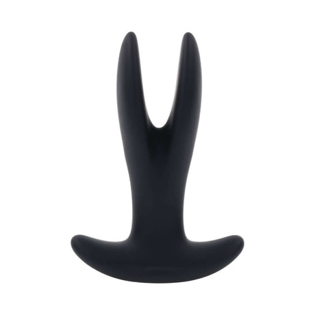 Gender X Spread The Love Prostate Massager Black displayed from above with a sleek design.