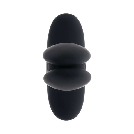 Gender X Spread The Love Prostate Massager Black features a sleek design with two vibrating fingers.