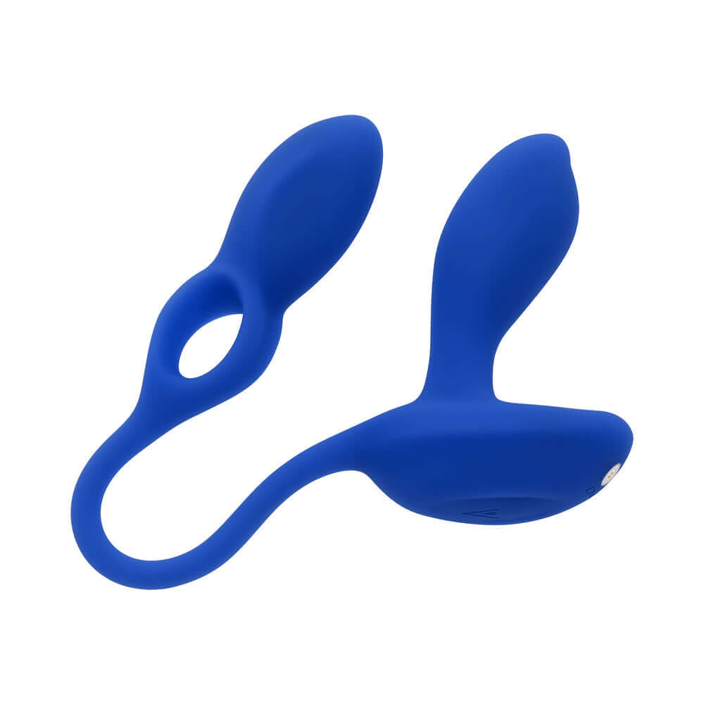 Gender X Back For More Prostate Massager Blue, a versatile blue dual-ended prostate toy for stimulation.