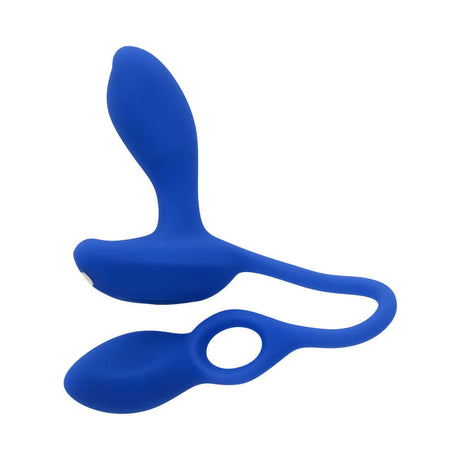Gender X Back For More Prostate Massager Blue, a dual-ended blue silicone vibrator for targeted pleasure.