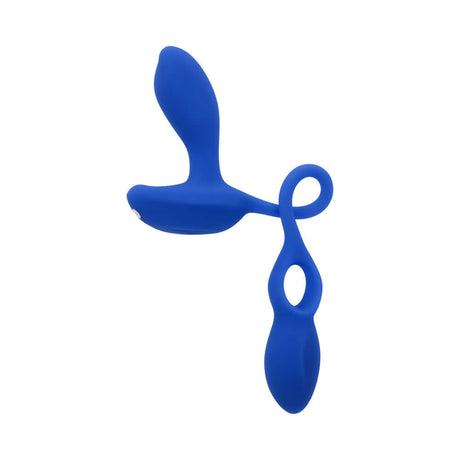 Gender X Back For More Prostate Massager Blue - dual-ended silicone vibrator for pleasure.