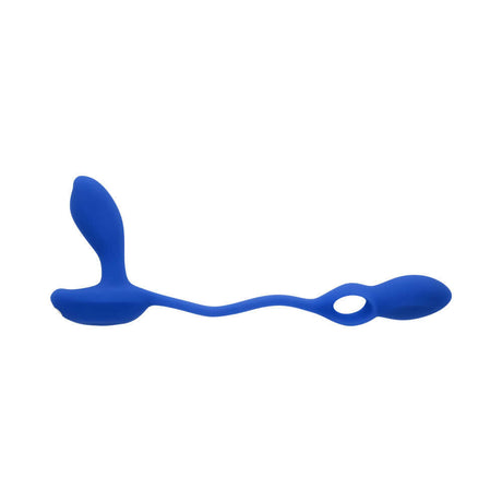 Gender X Back For More Prostate Massager Blue, a dual-ended silicone vibrator for targeted pleasure.