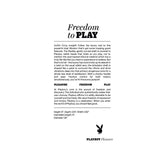 Playboy Pleasure Rabbit Party Vibrator Petal product information and features, promoting dual stimulation and indulgence.