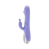 Playboy Tap Me In Rabbit Vibrator Lilac features dual-action G-spot and clitoral stimulation in a sleek design.